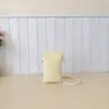 Bolsa Mini Celular Nova da Moda, Simples, Moderna, Versátil, Retrô, Compacta, Bolsa de Ombro Cruzado Tecida para Mulheres