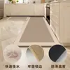 Tapete de Piso para Cocina de Lino Simple Transfronterizo que Absorbe Agua y Aceite, Limpiable con Paño, No Requiere Lavado, Tapete Resistente a Manchas, Tapete de Piso para Cocina a Prueba de Aceite y Resistente a Manchas