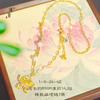 Jin Yan no se desvanece por mucho tiempo Collar de orquídea azucena mariposa vena de sarín de Vietnam cadena clavicular temperamento dulce cadena para suéter mujeres