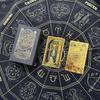 Baralho de Tarot Dourado Waite Carta de Tarot Tarot Impressão Colorida Carta de Tarot PVC Impermeável Jogo de Mesa de Tarot Toalha de Mesa
