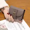 Peça Carteira Pequena Genuína para Cartão de Identidade Feminino com Múltiplos Porta-Cartões, Couro Puro, Compacta, Multifuncional, Porta-Cartões Simples de Couro Bovino de Primeira Camada