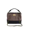 Bolsa de mão com fecho de metal fosco transfronteiriça, bolsa tote feminina acolchoada com diamantes de luxo leve, bolsa de ombro com corrente vintage de alta qualidade