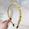 Faixa de Cabelo Simples de Malha Antiderrapante Onda Elegante Faixa de Cabeça Celebridade da Internet Enrolada Joia da Moda All-match Cartão de Cabelo Brilhante Acessório de Cabeça