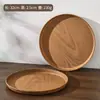 Bandeja Ovalada Transfronteriza con Imitación de Madera, Plato de Cena, Bandeja para Té, Bandeja de Almacenamiento para Tazas de Agua del Hogar, Plato para Pasteles de Cafetería