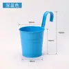 Ganchos Metálicos para Colgar en Balcón para Macetas, Macetas Colgantes de Hierro Forjado para Plantas de Colores, Suculentas y Flores, Ganchos de Cubo Metálicos