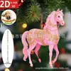 Em Estoque Website Independente Item Mais Vendido Ébano Cavalo Majestade 2D Acrílico Decorativo Preto Ébano Cavalo Estatueta Novo