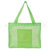 Bolsa de Malla de Nylon Rayada Bolsa Tote Transparente de Malla Bolsa de Compras de Malla Intercolor Bolsa de Playa Más LOGOTIPO