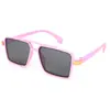 Gafas de Sol Europeas y Americanas de Montura Oversize y Varillas Finas Sencillas y Versátiles para Exteriores con Protección UV para Hombre 131 Rt045