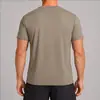 Camiseta Esportiva Masculina de Manga Curta, Secagem Rápida e Gola Redonda para Corrida ao Ar Livre, Tênis, Basquete, Top Casual Leve e Respirável
