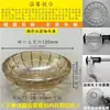 Candelabro de Cristal Estilo Europeo Accesorios de Iluminación para Sala de Estar Luminarias Sencillas Brazo de Luz Base Tipo OVNI Plato Florero de Vidrio Ámbar