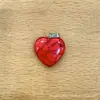 Colgante de mini corazón de cristal de piedra natural accesorios de colgante regionales populares región europea y americana al por mayor