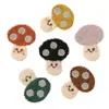 Calcetines, Sombreros, Accesorios de Ropa y Accesorios Versátiles Dulces Bordados Multicolores de Champiñón Sonriente Hechos a Mano Novedad Otoño e Invierno para Niños