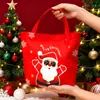 Bolsa de Lienzo Navideña Linda Bolsa de Regalo Navideño Caricaturesca Femenina Bolsa de Compras de Alto Valor Transfronteriza