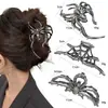 Pinza para el Cabello de Halloween con Diseño Único, Pinza de Garra de Telaraña, Accesorio para el Cabello Transfronterizo para la Parte Posterior de la Cabeza, Pinza de Tiburón, Pasador de Araña