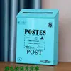 Buzón Pequeño con Cerradura, Impermeable y a Prueba de Sol, Buzón de Metal Resistente a la Corrosión, Buzón de Pared, Caja de Conveniencia, Buzón