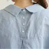 Nova Camisa Social Texturizada de Algodão e Linho Plus Size de Caimento Solto para Primavera/Verão 2026