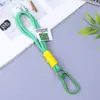 Cordón con Nudo de Paraguas Tejido de Colores, Cadena de Teléfono Trenzada de Colores, Colgante para Llavero Mochila, Decoración Exterior Unisex al por Mayor