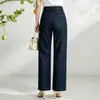 Venta Directa de Fábrica Nuevos Jeans de Color Lock Vaqueros para Mujer Bordado Lateral Casual Adelgazantes Pantalones Cortos Pierna Recta Lyocell