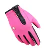 Guantes con Cremallera para Exteriores, de Dedos Completos, Otoño e Invierno, Pantalla Táctil, Antideslizantes, Forrados de Felpa, Cálidos, Guantes para Esquiar, Montañismo, Guantes para Ciclismo