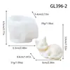 Cinco Tipos de Moldes de Silicona para Gatos 3D Combinados, Lindos Gatitos para DIY Aromaterapia, Yeso, Fondant, Pasteles en Stock