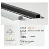 Canal de Luz Lineal LED Carcasa Luz Lineal para Gabinete Empotrado Canal de Luz Lineal Tira de Luz Decorativa de Aleación de Aluminio Fabricante de Canal de Aluminio