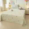 Juego de tres piezas de sábana de algodón puro grueso de grado A para maternidad e infancia, sábana de algodón puro de verano para cama individual, tapete refrescante de tela gruesa