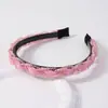 Diadema de Organza con Perlas de Vidrio y Cristales Estilo Coreano Nueva Tendencia Accesorio para el Cabello Mori Girl Venta al por Mayor