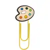 Clips de Papel Grandes Lindos Escolares Clips de Almacenamiento para Material de Oficina Temporada de Regreso a Clases Marcadores de Libros Creativos de Dibujos Animados Clips de Papel de Color