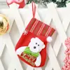 Decoração de Natal Sacola de Natal Tamanho Pequeno Sacola de Doces Meia de Papai Noel Decoração Pingente de Árvore de Natal