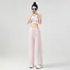 Calça de Seda de Gelo com Proteção Solar Woodpecker para Mulheres Verão 2025 Fresca Casual Solta Efeito Emagrecedor Leve Respirável Esportiva Longa