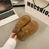 Mocasines de suela gruesa, zapatos sin cordones, zapatos estilo Birkenstock para mujer, colección otoño 2026, diseño de cobertura total, realzan la altura, efecto adelgazante, zapatos de vestir de estilo nuevo