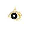 Accesorios de microincrustación Serie de aceite goteante Accesorios de la serie para ojos Pulsera de chapado en oro de 18 quilates Accesorios para collares