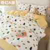 Algodón sarga sábana tela textil floral bebé estilo nórdico ropa de cama textil para el hogar tela al por mayor
