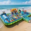 Equipamento de Parque Aquático Inflável Castelo Brinquedos Fabricante Grande Pista de Obstáculos Tobogã Estrutura Inflável de Brincar ao Ar Livre para Crianças