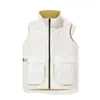Colete com logo de dupla face para comércio exterior, masculino e feminino, primavera e outono, macacão para construção de grupo, colete de voluntários com múltiplos bolsos, colete