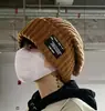 Chapéu de Lã Tendência Outono e Inverno para Casais, Gorro Quente Versátil, Caimento Solto para Circunferência Craniana Grande, Chapéu de Tricô Emagrecedor para Homens