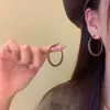 Nuevos Pendientes Populares de Otoño e Invierno Color Café Maillard para Mujer Estilo Hong Kong Retro Elegantes de Gama Alta Pendientes de Piedra Ojo de Tigre Pendientes