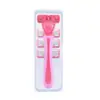 Aparelho de Barbear Feminino com Lâminas de 6 Camadas, Cabeça de Barbear Manual Substituível para Remoção de Pelos das Axilas e Pernas
