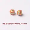 Accesorios para Joyería DIY Estilo Étnico Pulsera Ojo de Libélula Pulsera Cuentas Espaciadoras Caladas Cuentas Barril Turquesa Incrustada Arena Accesorios Dorados