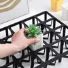 Soporte para Maceta de Balcón Soporte para Flores Bandeja 5 Macetas Cuadradas 12 Agujeros Soporte Pequeño Raíz Anti-Pudrición Estilo Chino Nuevo Maceta para Suculentas