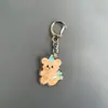 Llavero Creativo de Acrílico Transparente de Doble Cara, Dibujo Animado Lindo de Aspecto Alto, Accesorios para Mochila de Estudiante, Colgante para Mochila Escolar de Niños