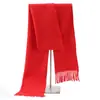 Reunião anual cachecol vermelho logo impresso personalizado Atividade Vermelho Chinês presente palavra da sorte abertura cachecol vermelho bordado atacado