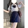 Camisa JK Original Cuello Cuadrado Bordado Camisa Plisada de Organza Tailandesa Top JK Delgado Versátil para Mujer Traje de Verano
