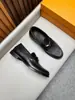 Sapatos Mocassins de Couro Genuíno com Fivela de Metal de Luxo Leve Europeus e Americanos Masculinos Slip-on Marca L Tendência Couro de Vaca Sapatos Únicos Transfronteiriços Tamanho Grande Sapatos Masculinos