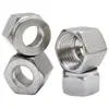 Procesamiento de piezas de torno automático de aleación de aluminio, procesamiento de torno CNC, piezas de tuerca de férula de acero inoxidable personalizadas