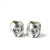 Huiyue simples Joker coração com diamantes cravejados liga contas de furo grande pulseira acessórios de contas atacado