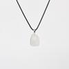 Colgante de Cristal Amazonita Colgante de Piedra Irregular Amatista con Cordón de Cuero Accesorios Collar de Citrino de Cristal Rosa