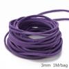 Cuerda de gamuza de terciopelo coreano de 3 mm, hecha a mano, para pulseras, collares, cuerda trenzada, accesorios de joyería DIY