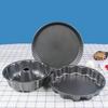 Molde para Hornear Juego de Tres Piezas Charola para Pay de Crisantemo Calabaza Hueca Flor Grande Herramientas para Hornear en Horno