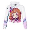 Sudadera con capucha de cintura alta con diseño de ombligo de roble de Chen Zelang Hui